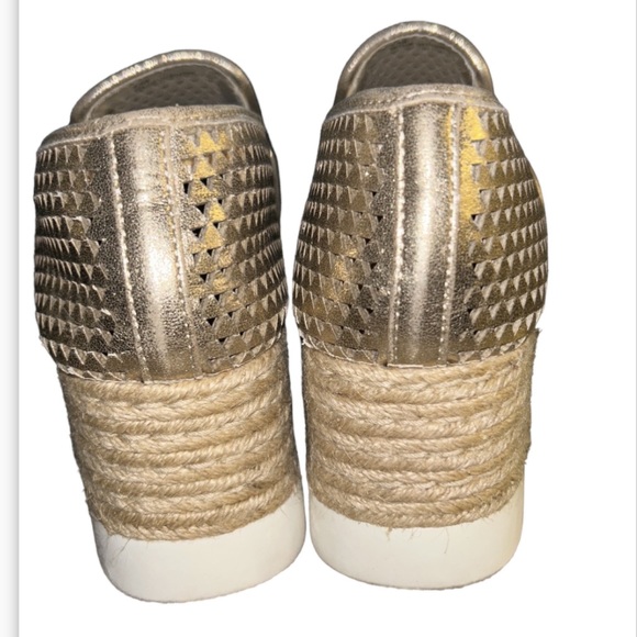 Steven Madden Gold Slip on Espadrilles - Picture 4 of 7